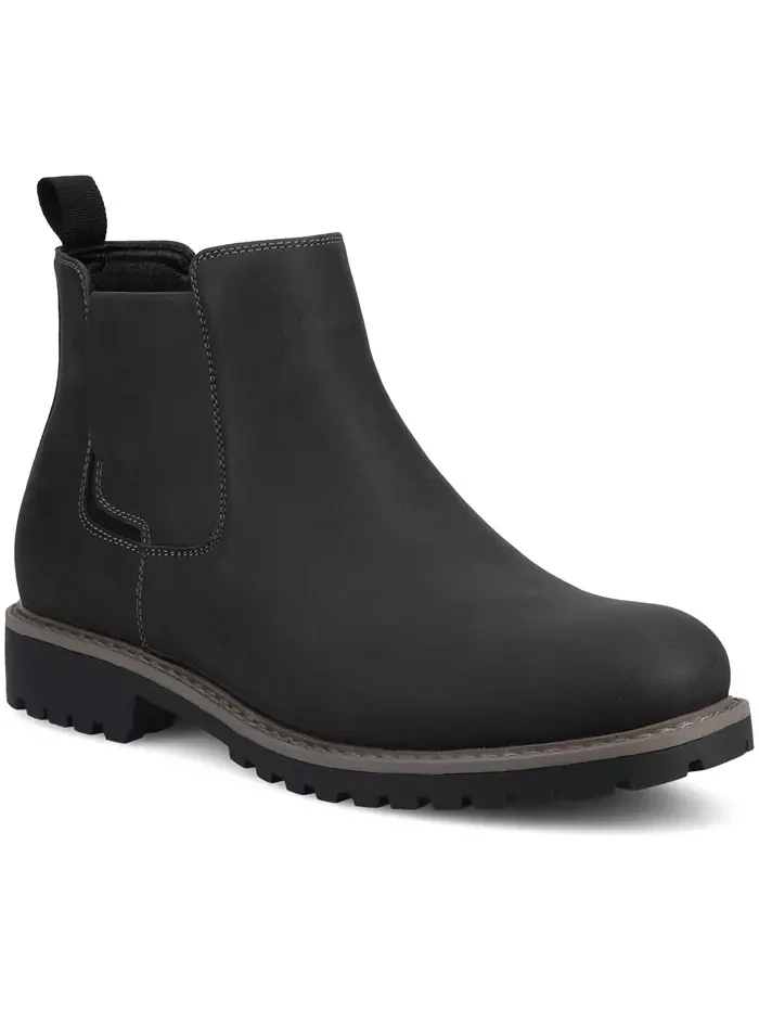 Мужские ботинки челси Osmond Comfort с круглым носком Vance Co. — изображение 1 из 5, черный