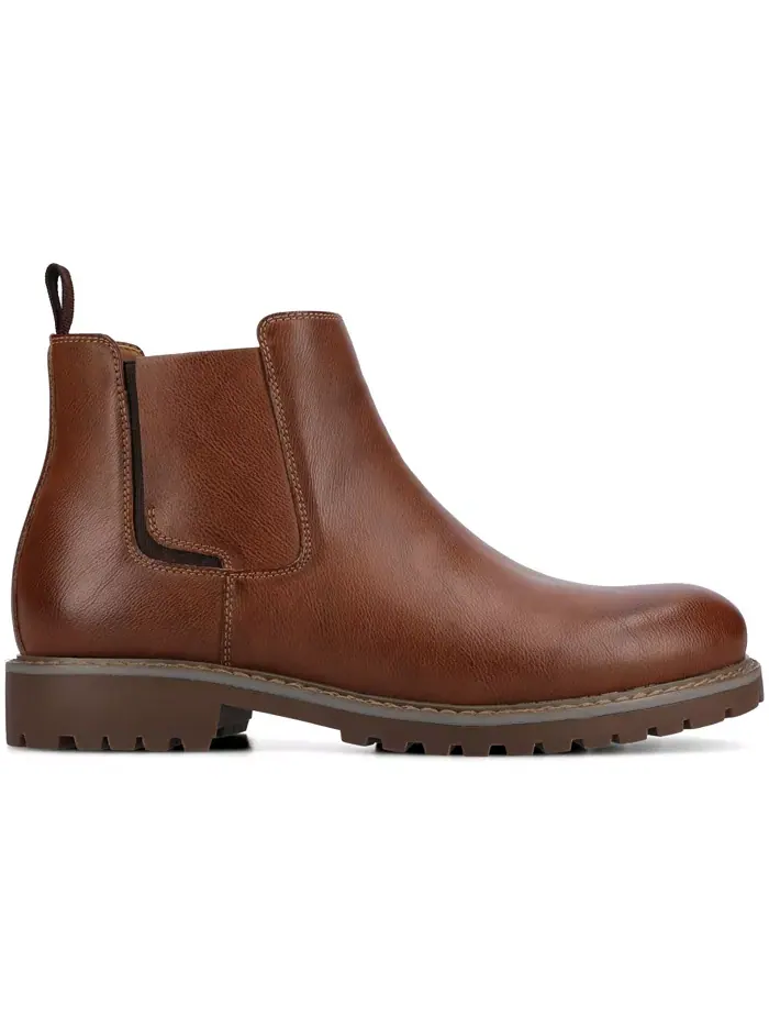 Мужские ботинки челси Osmond Comfort с круглым носком Vance Co. — изображение 2 из 5, коричневый