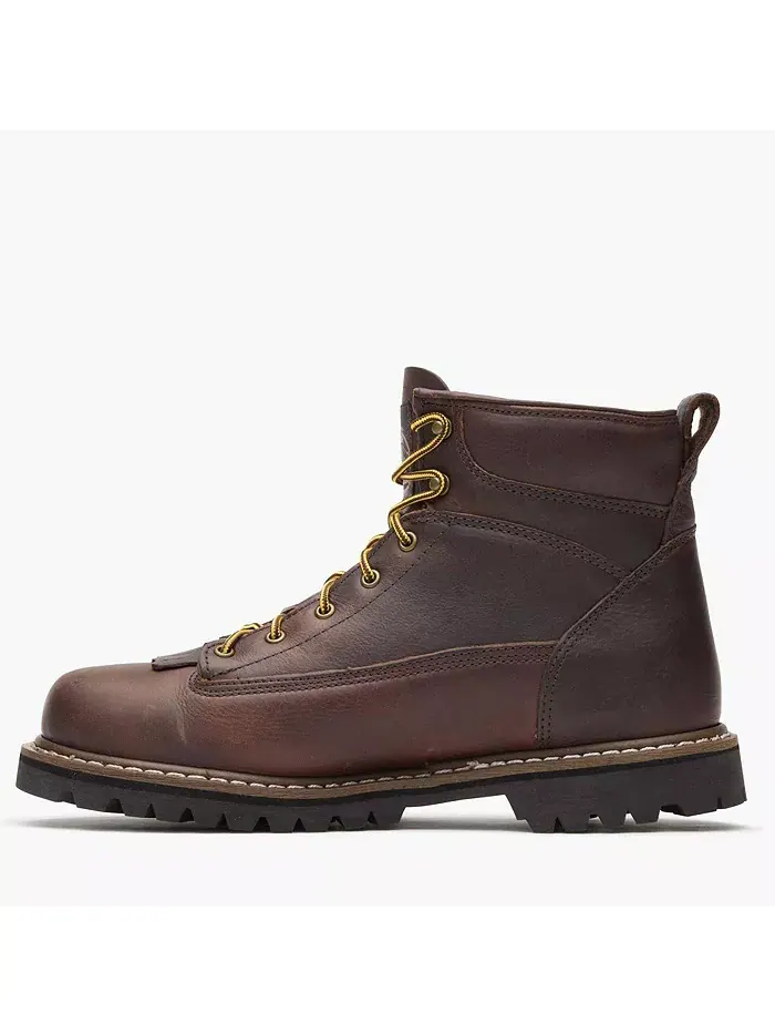 Мужские водонепроницаемые рабочие ботинки Lace-To-Toe Georgia Boot — изображение 5 из 7, коричневый
