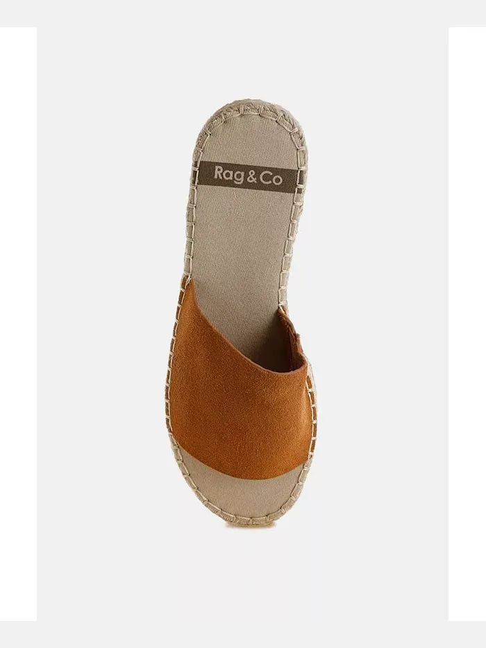 Женские Huntra эспадрильи на платформе из натуральной мягкой кожи Rag & Co — 4