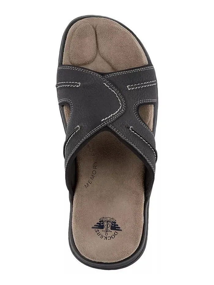 Мужские кожаные сандалии Sunland Dockers — изображение 5 из 6, черный