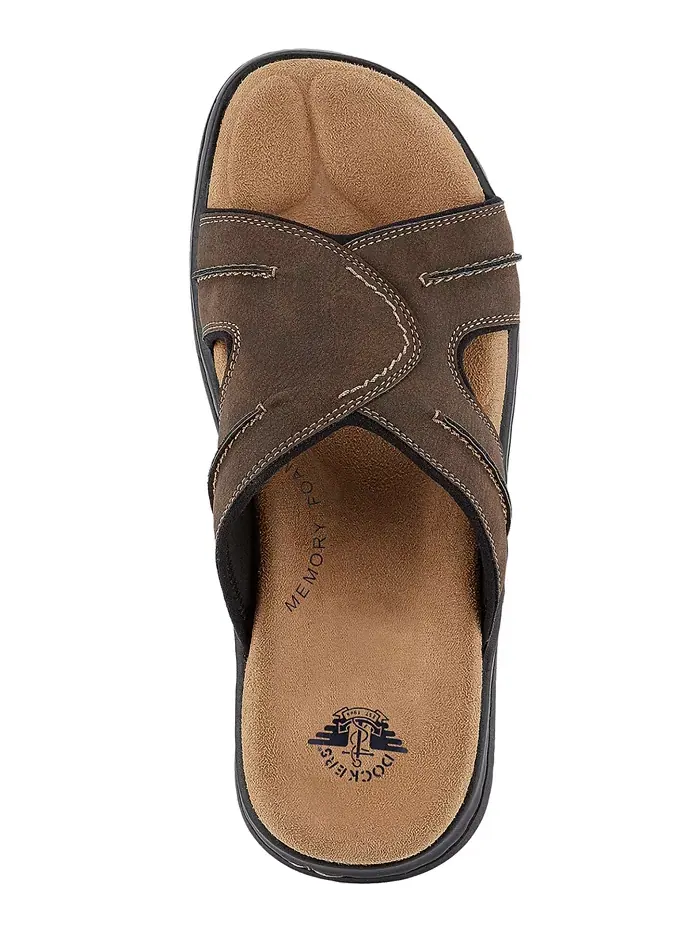 Мужские сандалии Sunland из кожи Dockers — изображение 5 из 6, коричневый