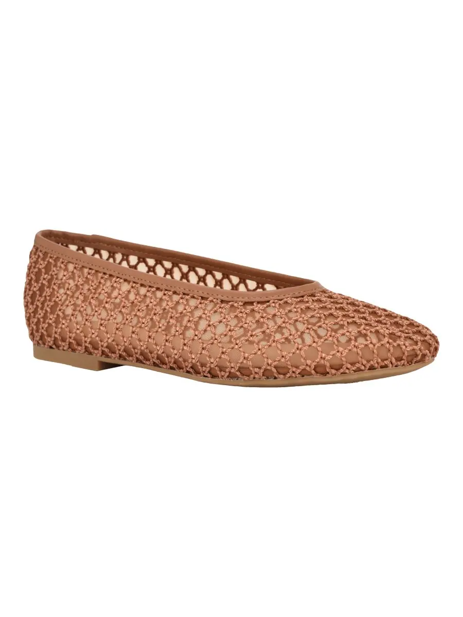 Женские изящные плетеные балетки Calvin Klein, Dark Natural Mesh