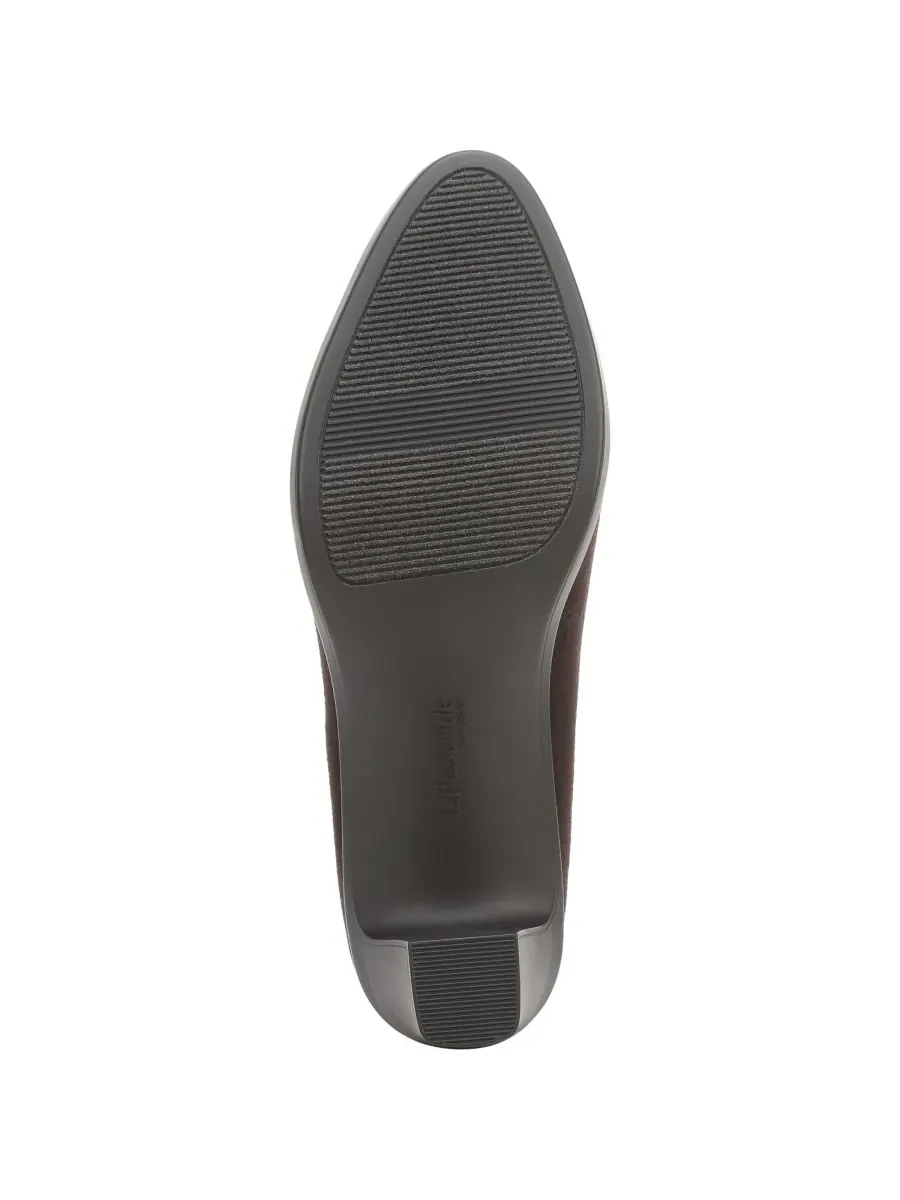 Женские туфли-лодочки Elevate на блочном каблуке LifeStride, Dark Chocolate Microsuede — изображение 5 из 5