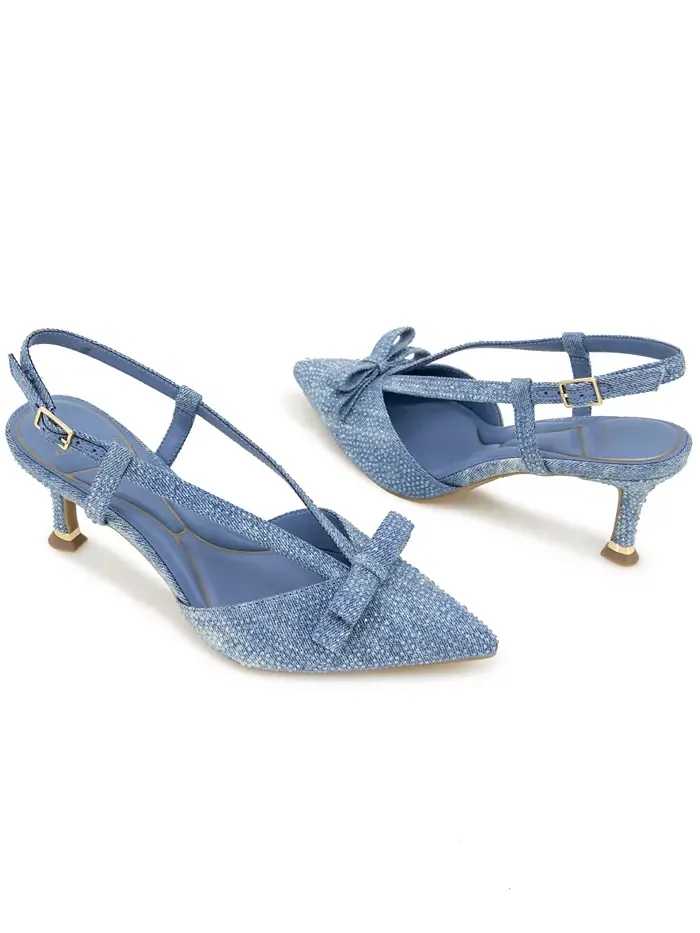 Женские туфли-лодочки Umayra с острым носком Kenneth Cole New York — изображение 8 из 8, джинсовый синий
