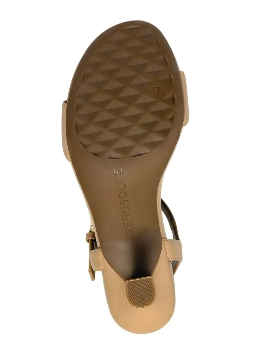 Женские сандалии Divia с открытым носком Aerosoles — изображение 5 из 6, бежевый