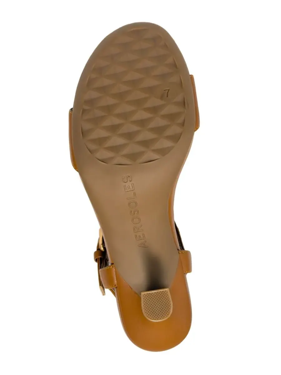 Женские сандалии Divia с открытым носком Aerosoles — изображение 5 из 6, бежевый
