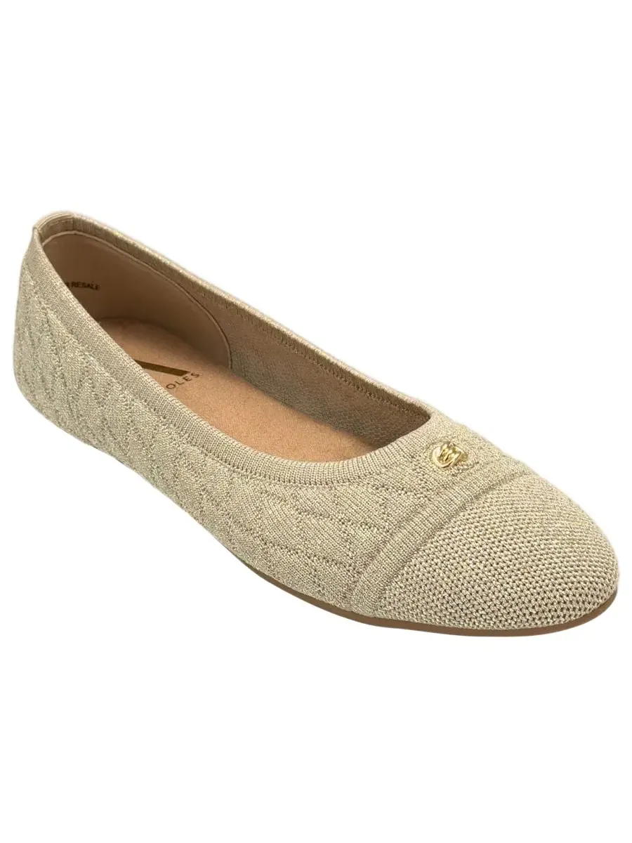 Женские балетки-слипоны Berries Aerosoles — изображение 1 из 6, золотистый металлик