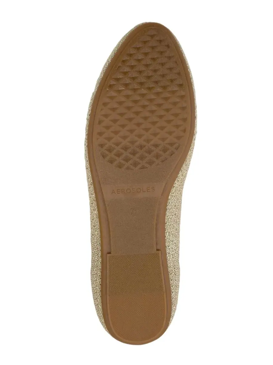 Женские балетки-слипоны Berries Aerosoles — изображение 5 из 6, золотистый металлик