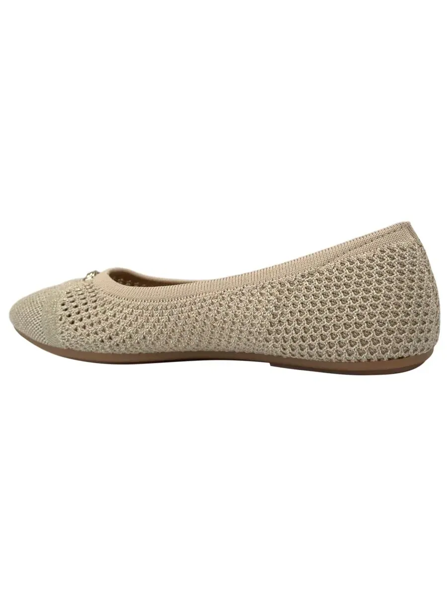 Женские балетки-слипоны Berries Aerosoles — изображение 6 из 6, золотистый металлик
