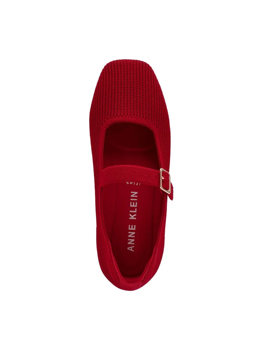 Женские вязаные балетки Mabel Мэри Джейн Anne Klein — изображение 4 из 7, красный