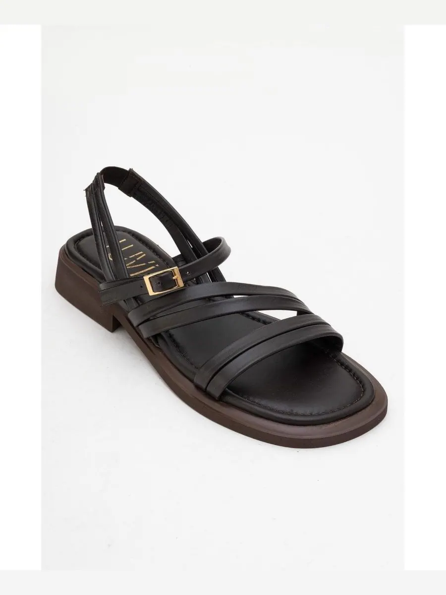 Кожаные сандалии Cesar (женские) Forever & Always Shoes — изображение 1 из 4, коричневый