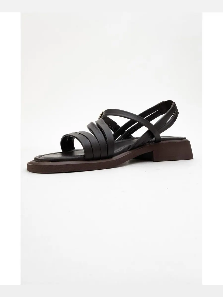 Кожаные сандалии Cesar (женские) Forever & Always Shoes — изображение 3 из 4, коричневый