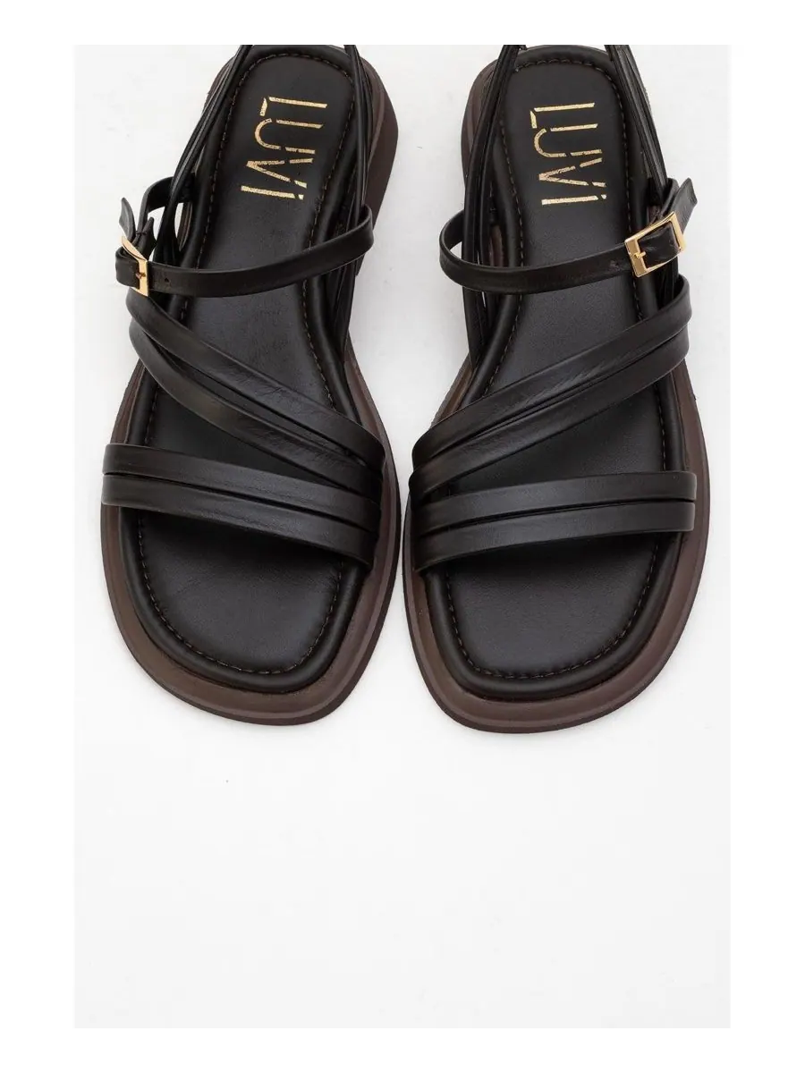 Кожаные сандалии Cesar (женские) Forever & Always Shoes — изображение 4 из 4, коричневый