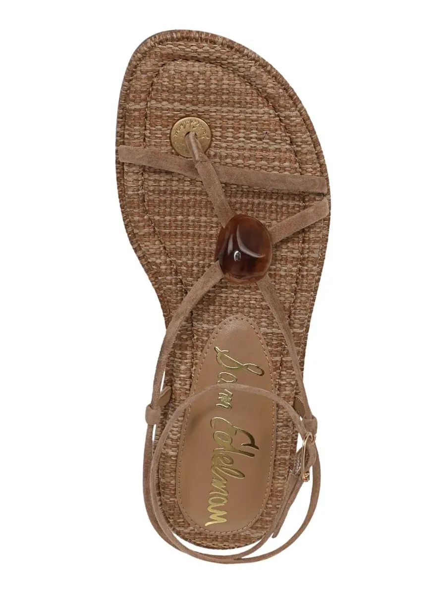 Женские сандалии Rillie с ремешками Sam Edelman — изображение 4 из 5, бежевый