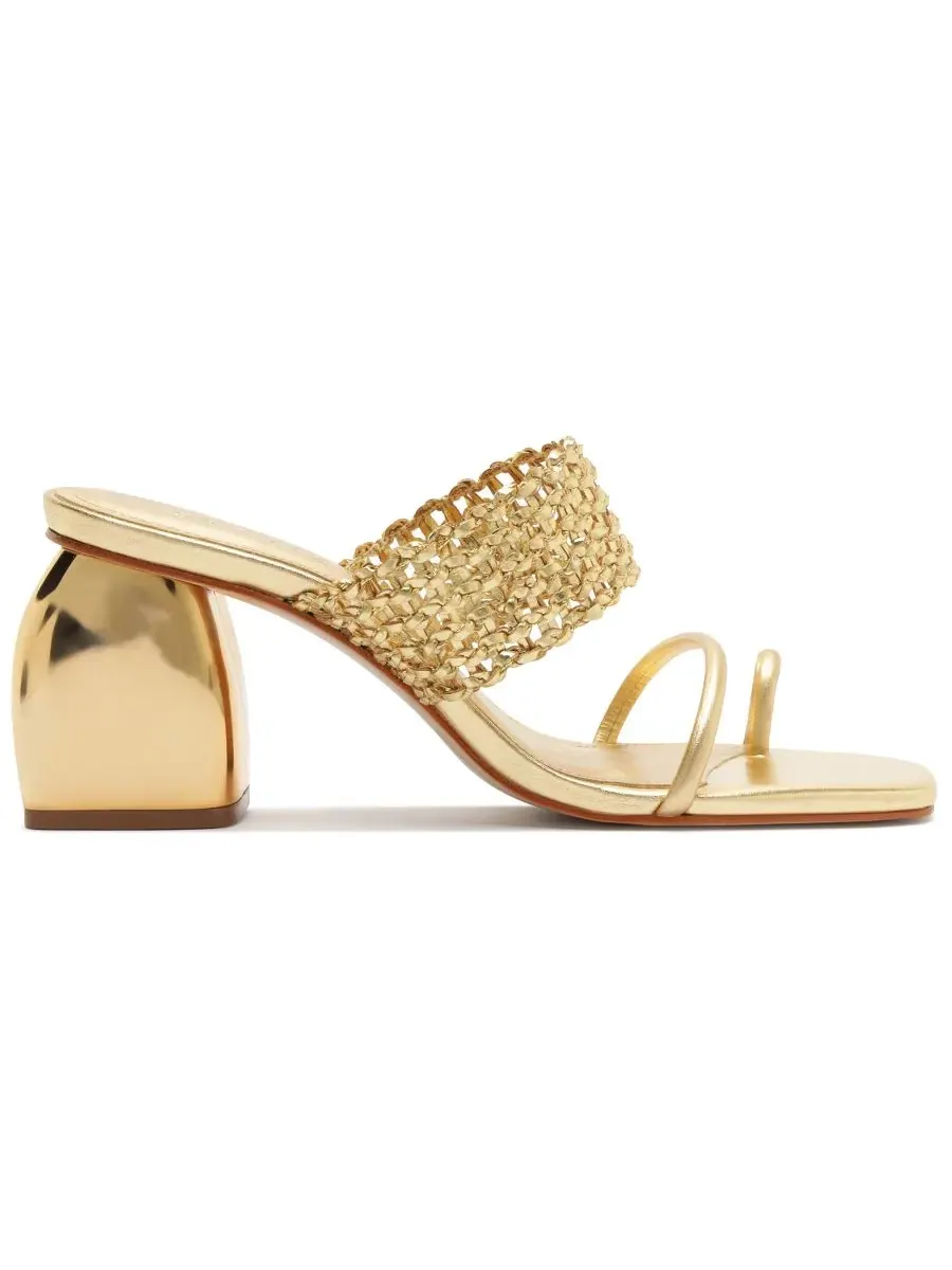 Женские сандалии-слипоны Aberdeen Schutz, Ouro — изображение 2 из 5