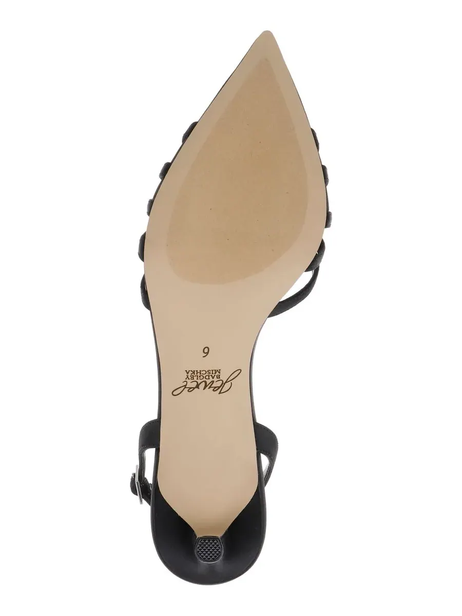 Женские туфли-лодочки Patricia с открытой пяткой Jewel Badgley Mischka — изображение 5 из 5, черный