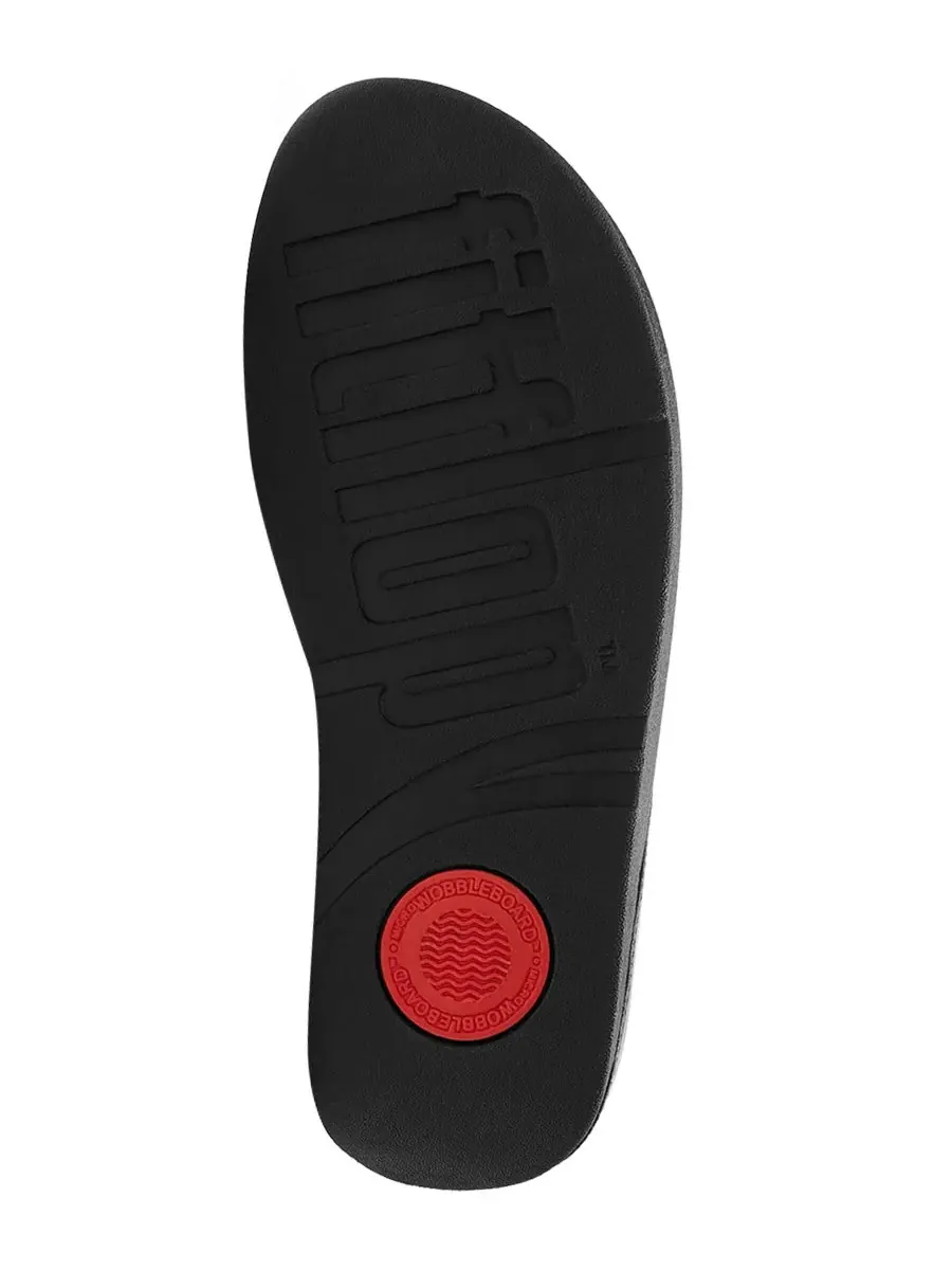 Женские сандалии Fino с бисерной отделкой и перемычкой между пальцами FitFlop — изображение 4 из 7, черный