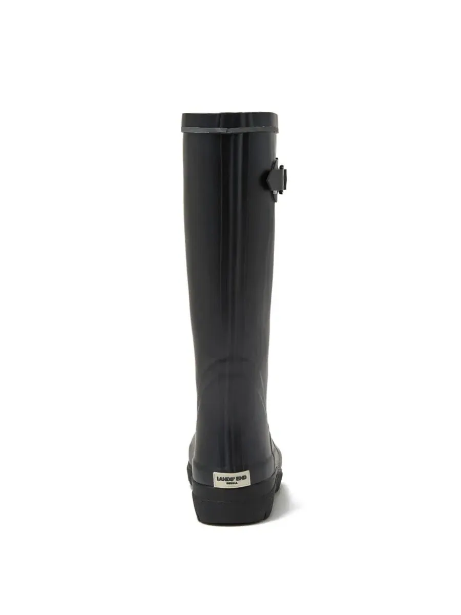 Резиновый сапог с пряжкой Squall Buckle Tall Lands' End — изображение 4 из 4, черный