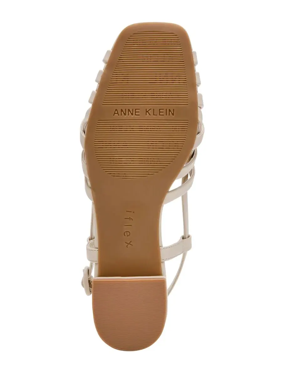Женские сандалии с квадратным носком Fairfeild Square Toe Anne Klein, Bone Smooth — изображение 6 из 8