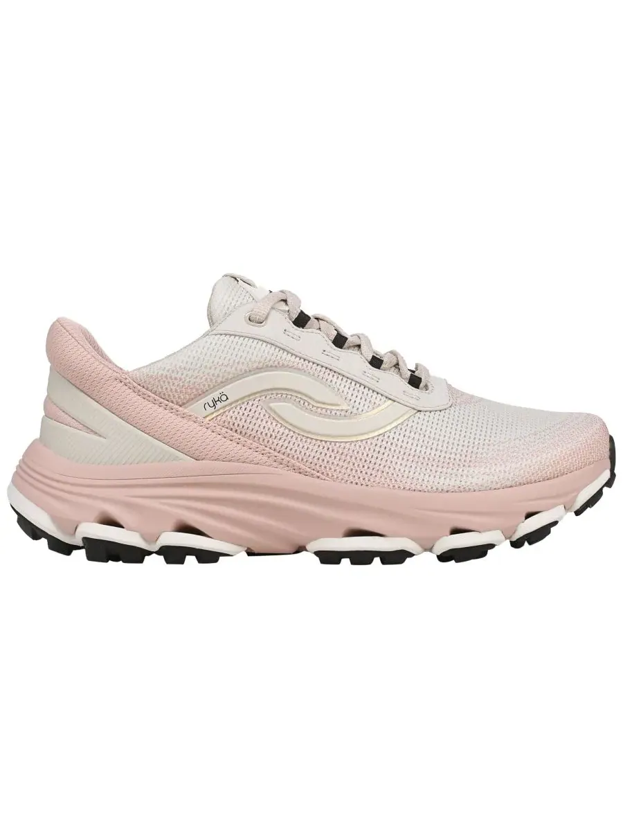 Женские легкие треккинговые кроссовки на шнуровке Devotion Ryka, Snowline Taupe Mesh — изображение 2 из 5