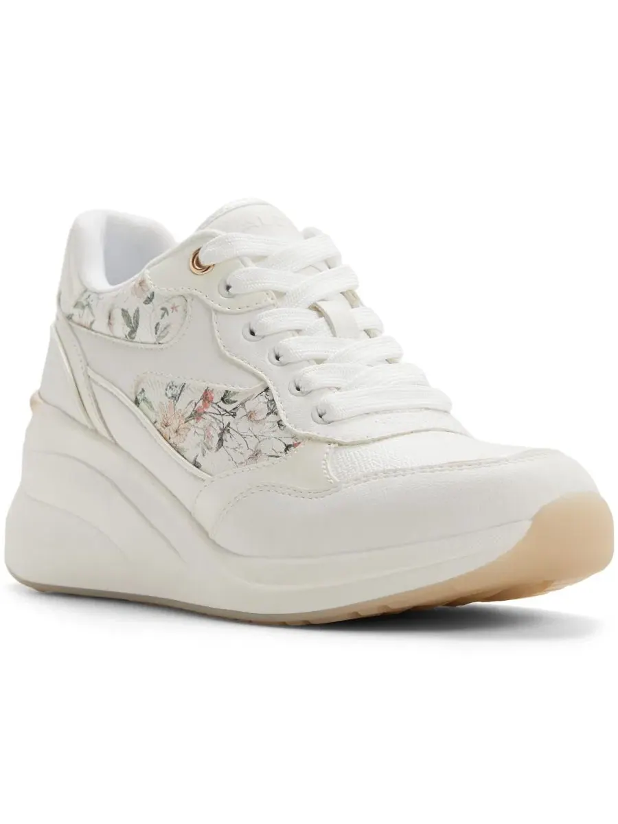 Кроссовки на танкетке Asiejan Wedge Sneakers ALDO — изображение 1 из 5, белый мульти