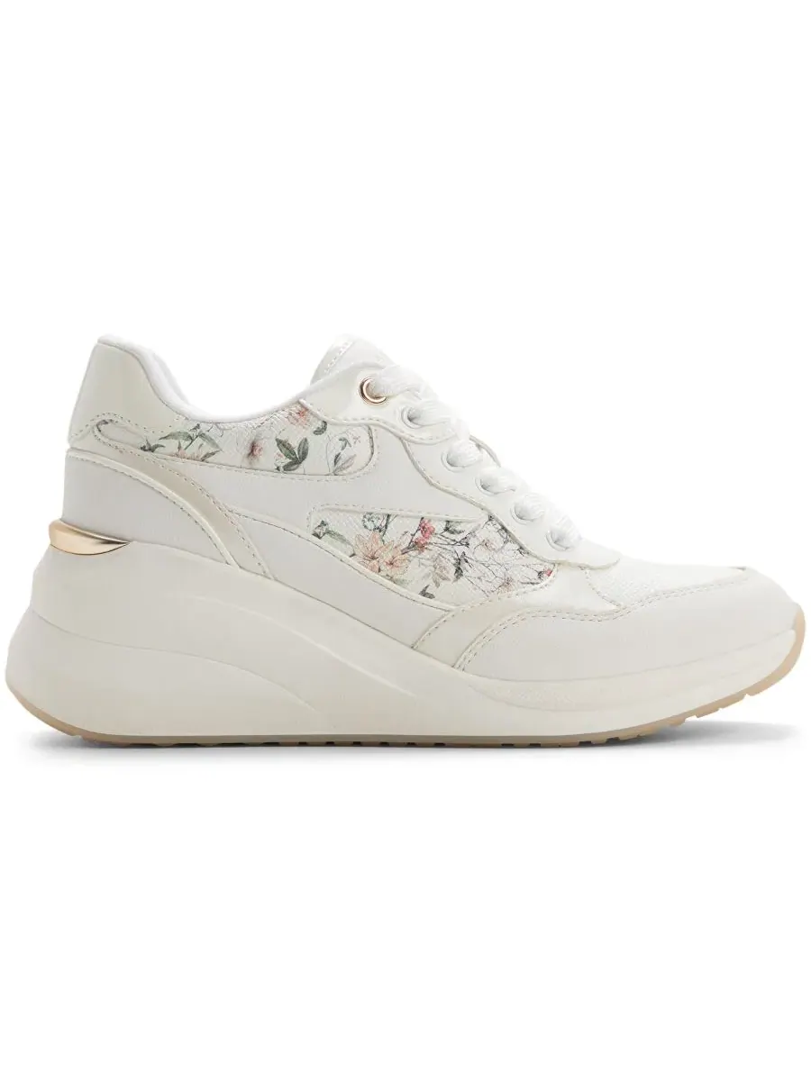 Кроссовки на танкетке Asiejan Wedge Sneakers ALDO — изображение 2 из 5, белый мульти