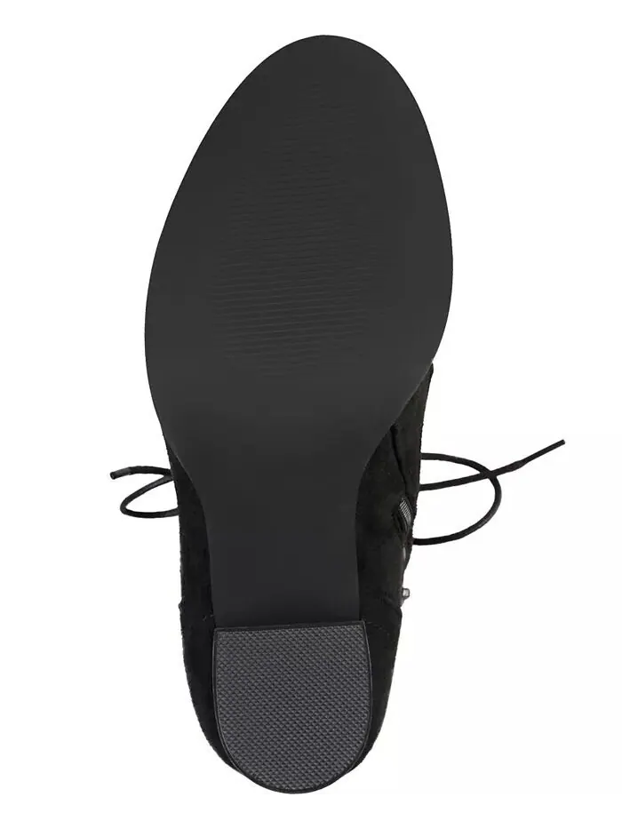 Женские ботильоны Baylor Lace Up Stacked Heel Journee Collection — изображение 5 из 8, черный