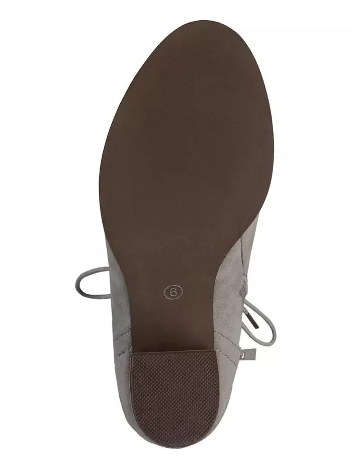 Женские ботильоны Baylor Lace Up Stacked Heel Journee Collection — изображение 5 из 8, серый