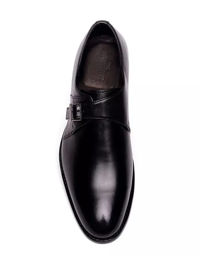 Мужские туфли Roosevelt Single Monk Strap Anthony Veer — изображение 4 из 5, черный