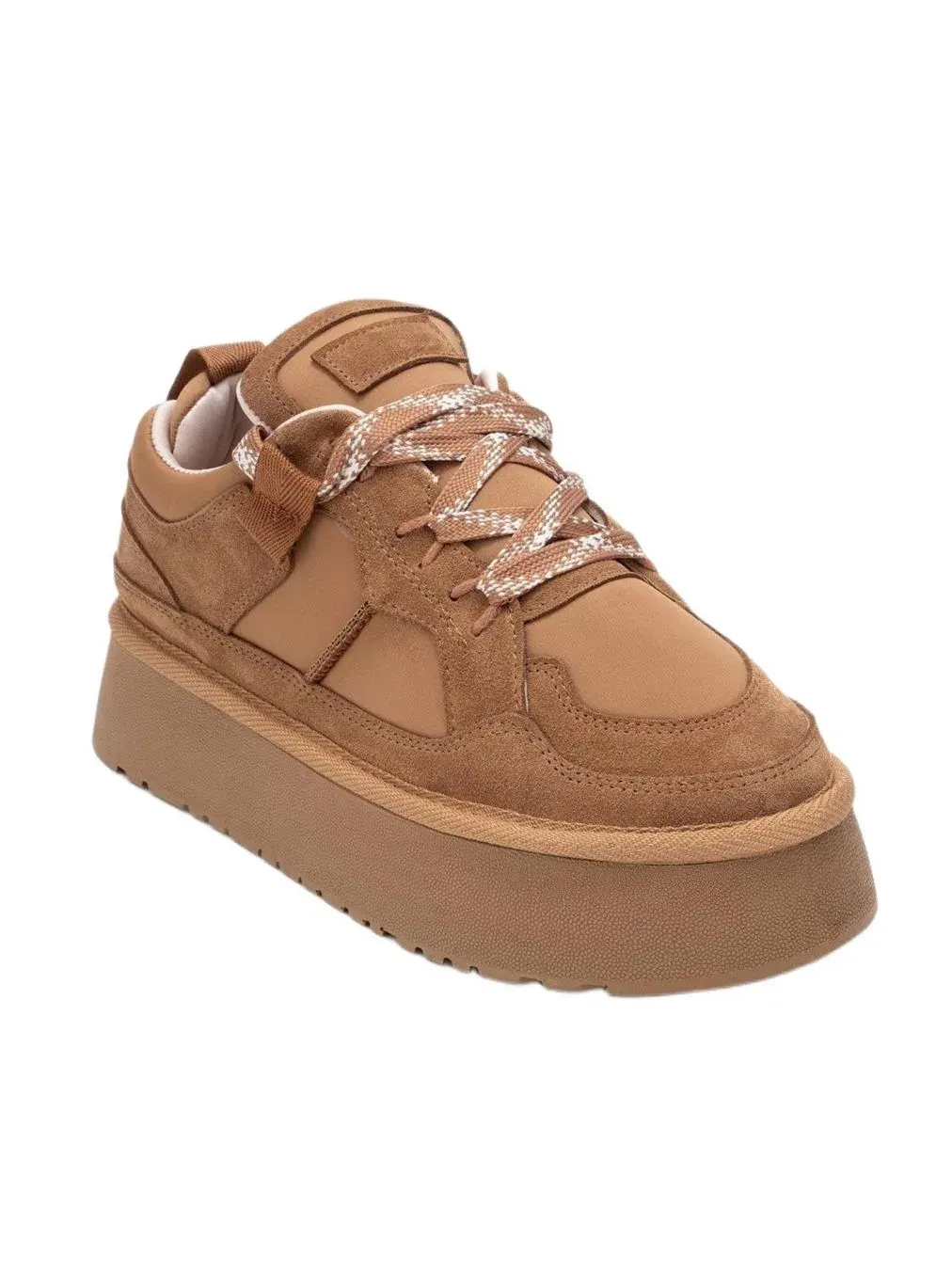 Кроссовки на платформе Riven Leather Cognac Suede Forever & Always Shoes — изображение 1 из 6, коньячный