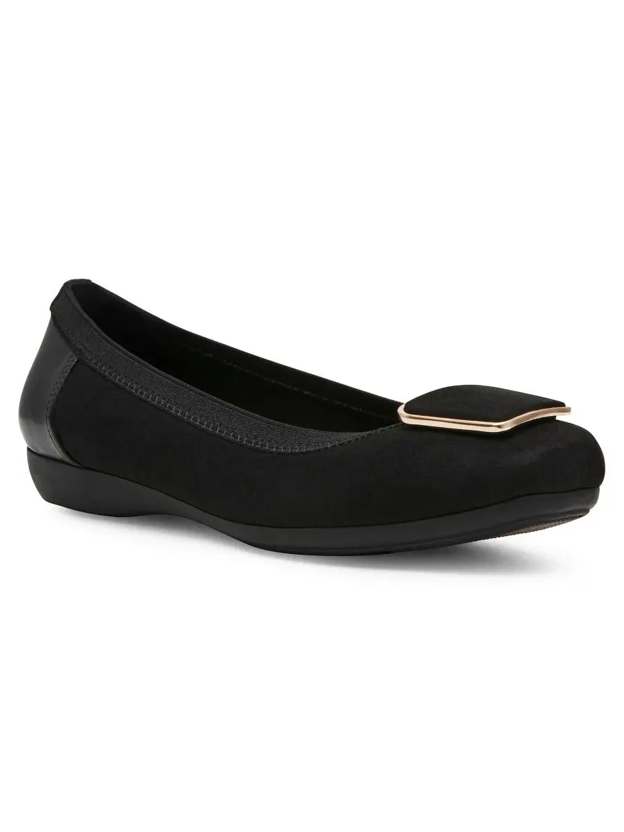 Женские балетки Uliana Slip-On Flats Anne Klein — изображение 1 из 8, черный