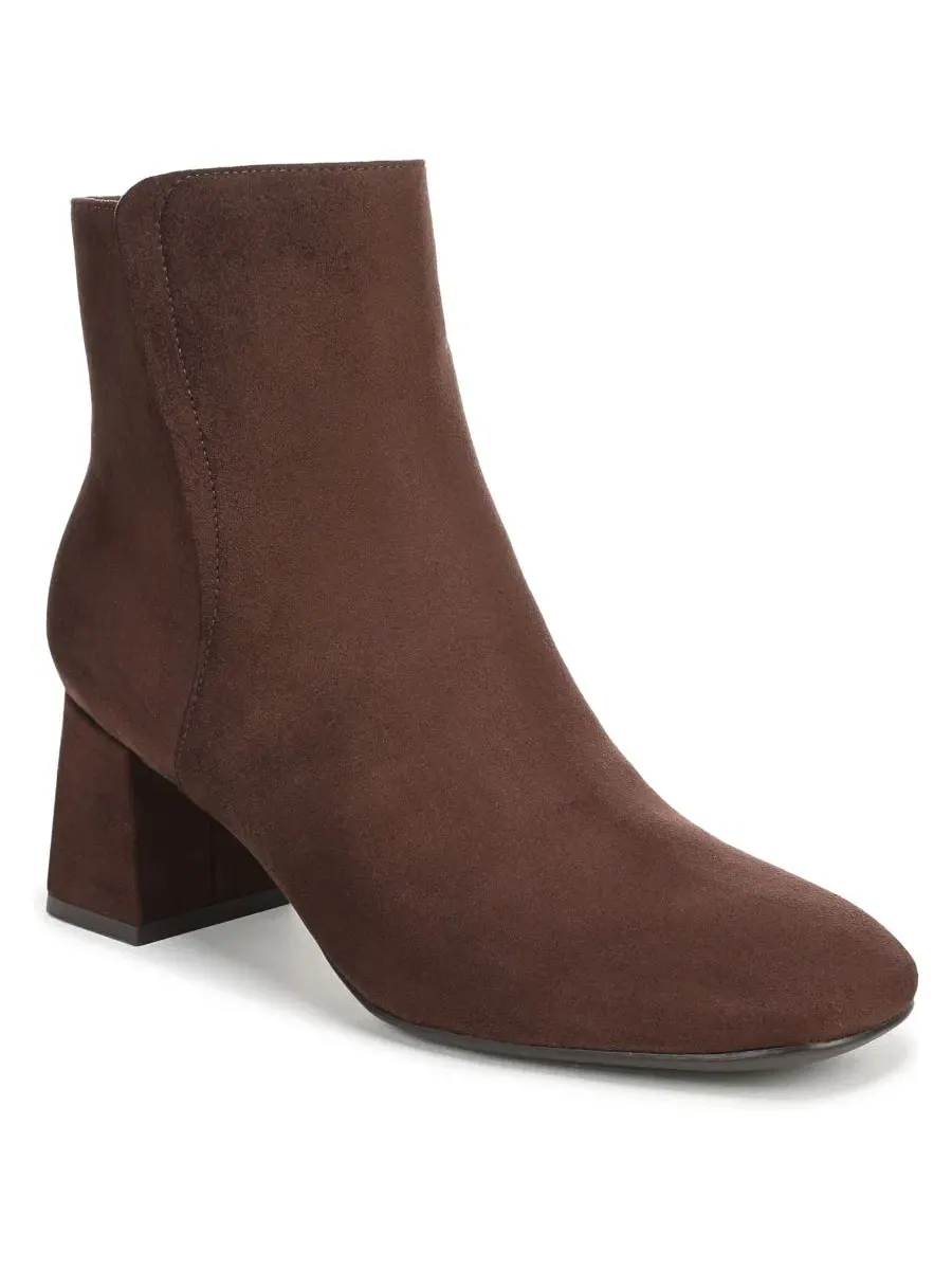Женские сапоги на каблуке с молнией Delaney Zipper Short Boots Naturalizer
