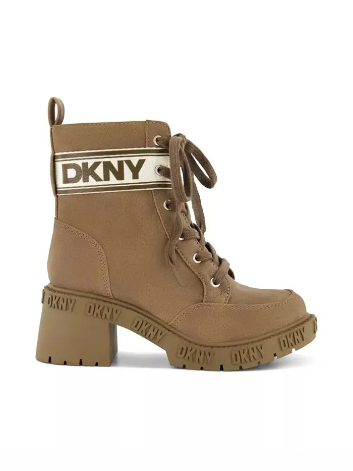 Армейские ботинки Hayley Hira для маленьких и больших девочек DKNY — изображение 3 из 7, коричневый
