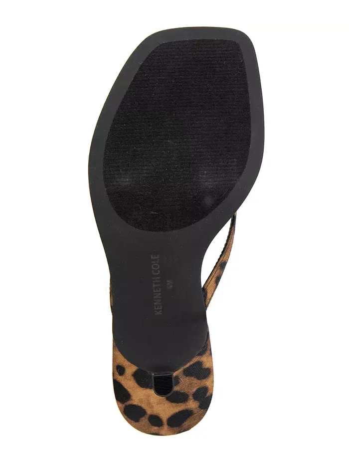Женские сандалии Gillie на низком каблуке Kenneth Cole New York — изображение 5 из 8, леопардовый