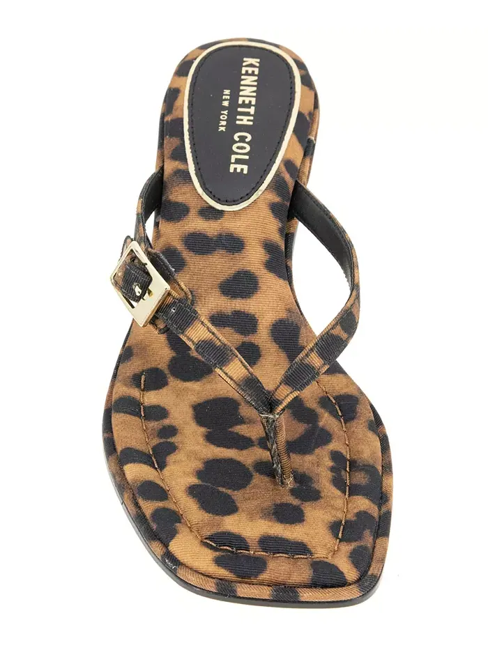 Женские сандалии Gillie на низком каблуке Kenneth Cole New York — изображение 7 из 8, леопардовый