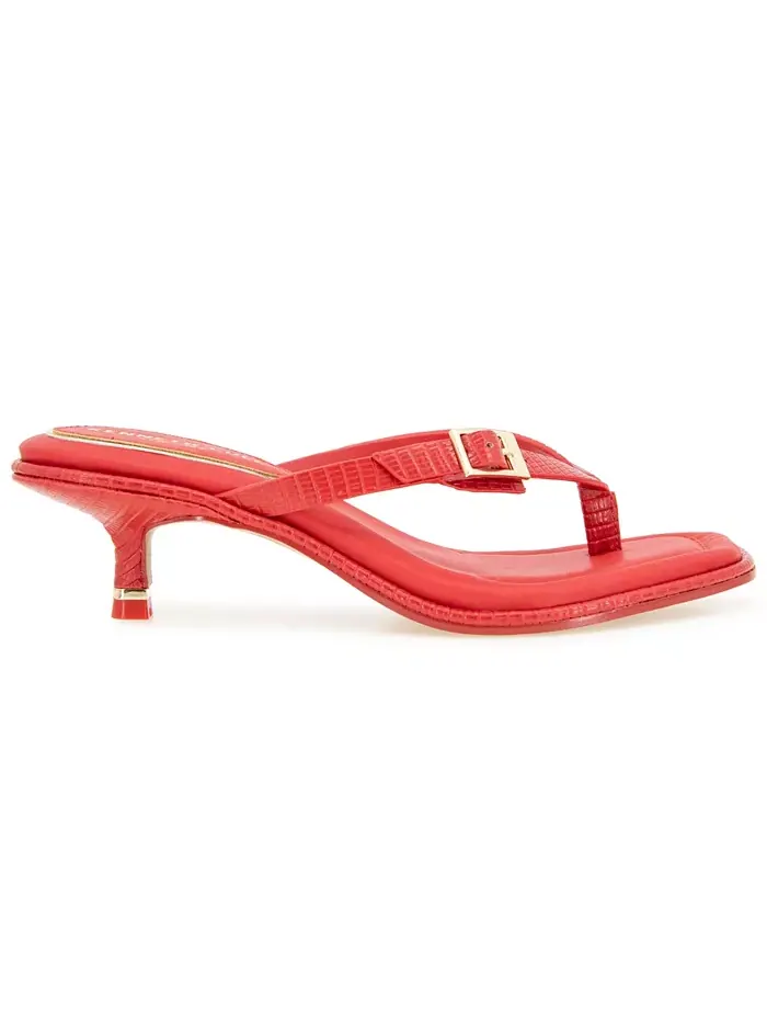 Женские сандалии Gillie на низком каблуке Kenneth Cole New York — изображение 2 из 8, красный