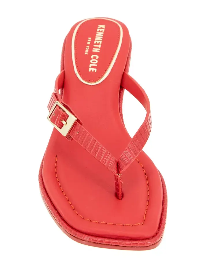 Женские сандалии Gillie на низком каблуке Kenneth Cole New York — изображение 7 из 8, красный