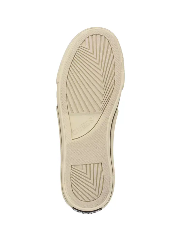 Женские кроссовки Carey Jacquard Logo Low-Top на шнурках GUESS — изображение 5 из 5, темный коричневый