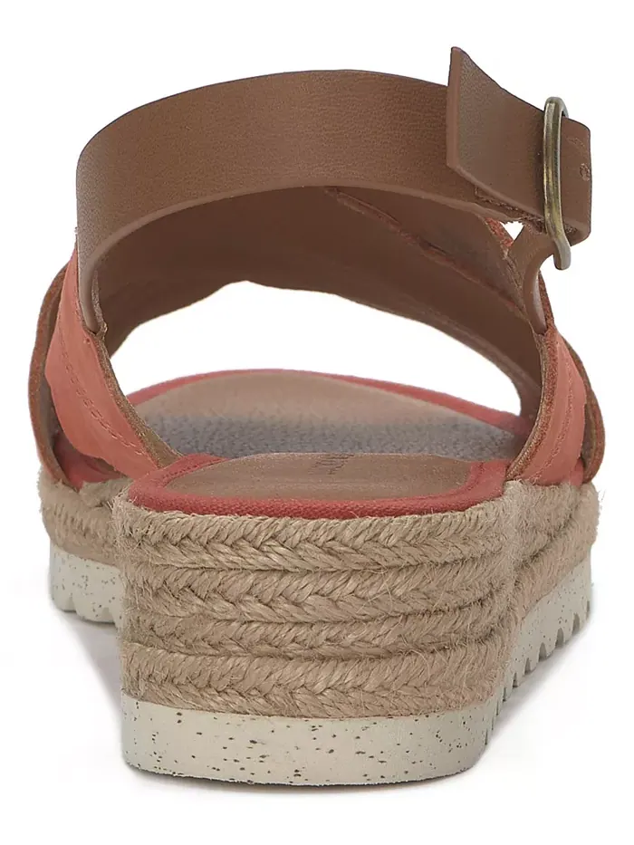 Женские сандалии-эспадрильи на клиновидном каблуке Tonita Crossband Lucky Brand — изображение 3 из 5, коричневый