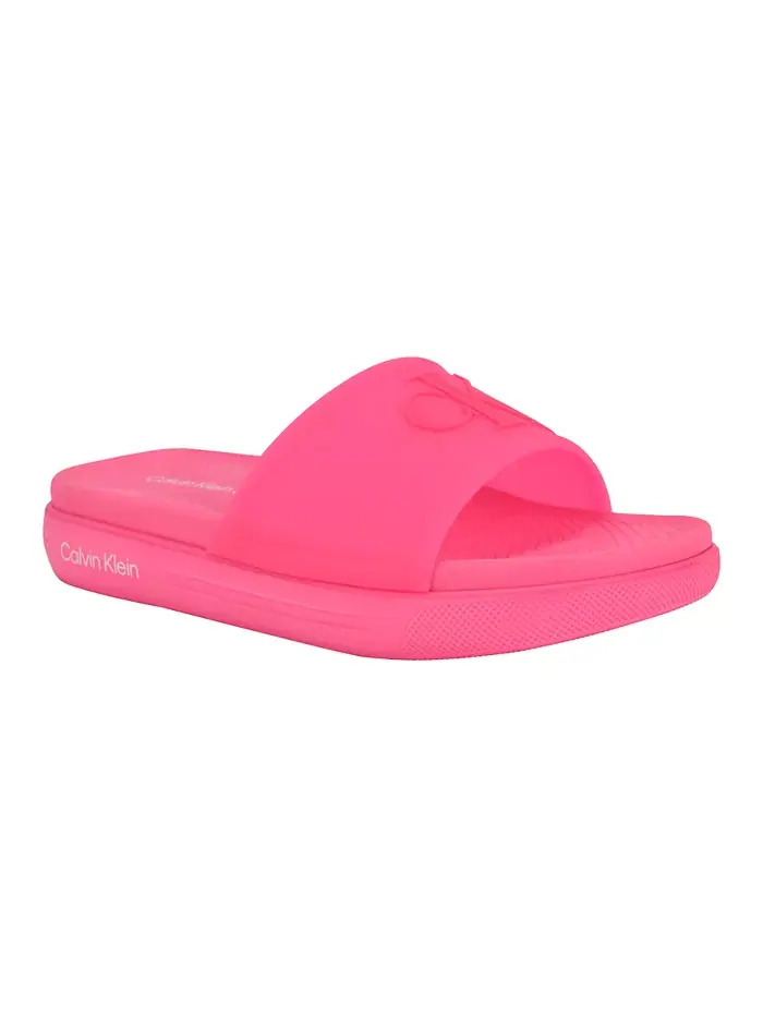Женские сланцы Peari Pool с закрытым носком Calvin Klein — изображение 1 из 5, яркий розовый