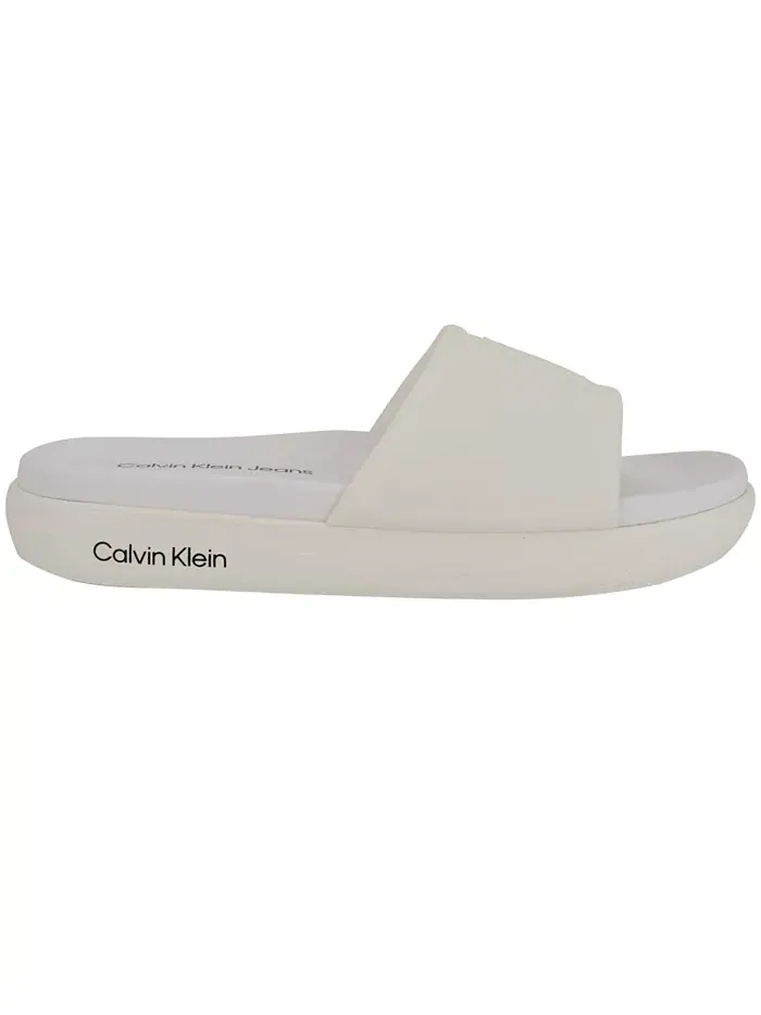 Женские сланцы Peari Pool с закрытым носком Calvin Klein — изображение 2 из 5, белый