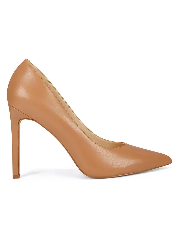 Женские туфли-лодочки Tatiana с острым носом на шпильке Nine West — изображение 2 из 5, коньячный