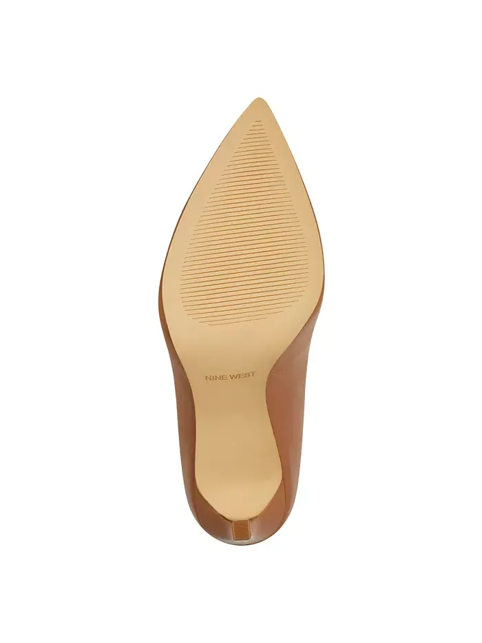 Женские туфли-лодочки Tatiana с острым носом на шпильке Nine West — изображение 5 из 5, коньячный