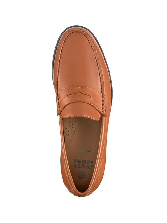 Мужские лоферы Harrison Penny Slip-On с круглым носком Johnston & Murphy — изображение 4 из 5, коричневый