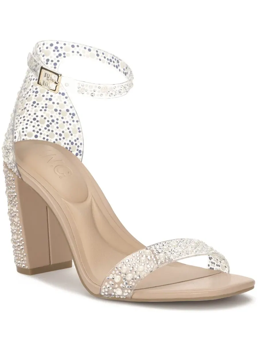 Сандалии Lexini на каблуке-платформе I.N.C. International Concepts, Pearl Bling Vinyl — изображение 1 из 5