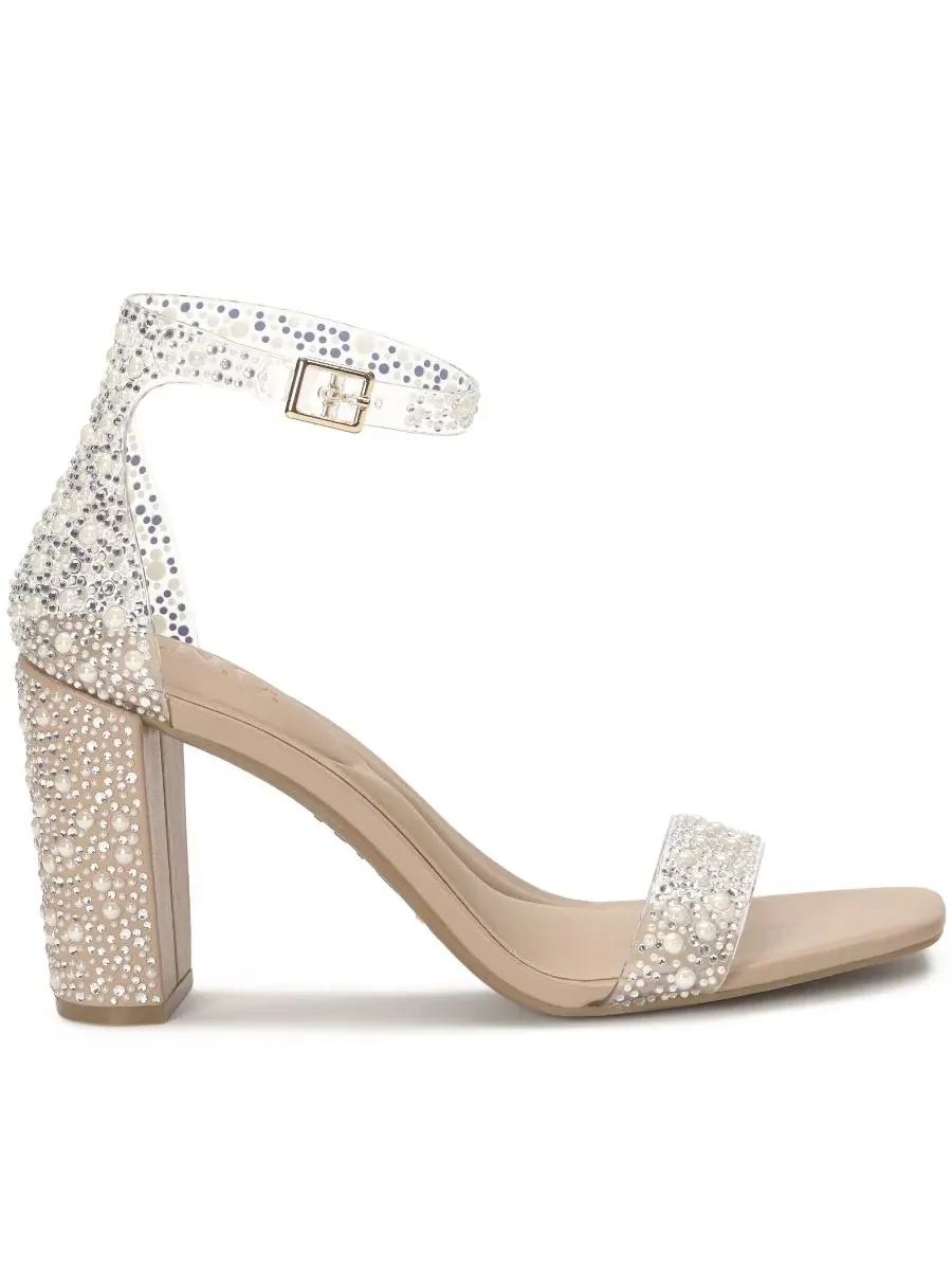 Сандалии Lexini на каблуке-платформе I.N.C. International Concepts, Pearl Bling Vinyl — изображение 2 из 5