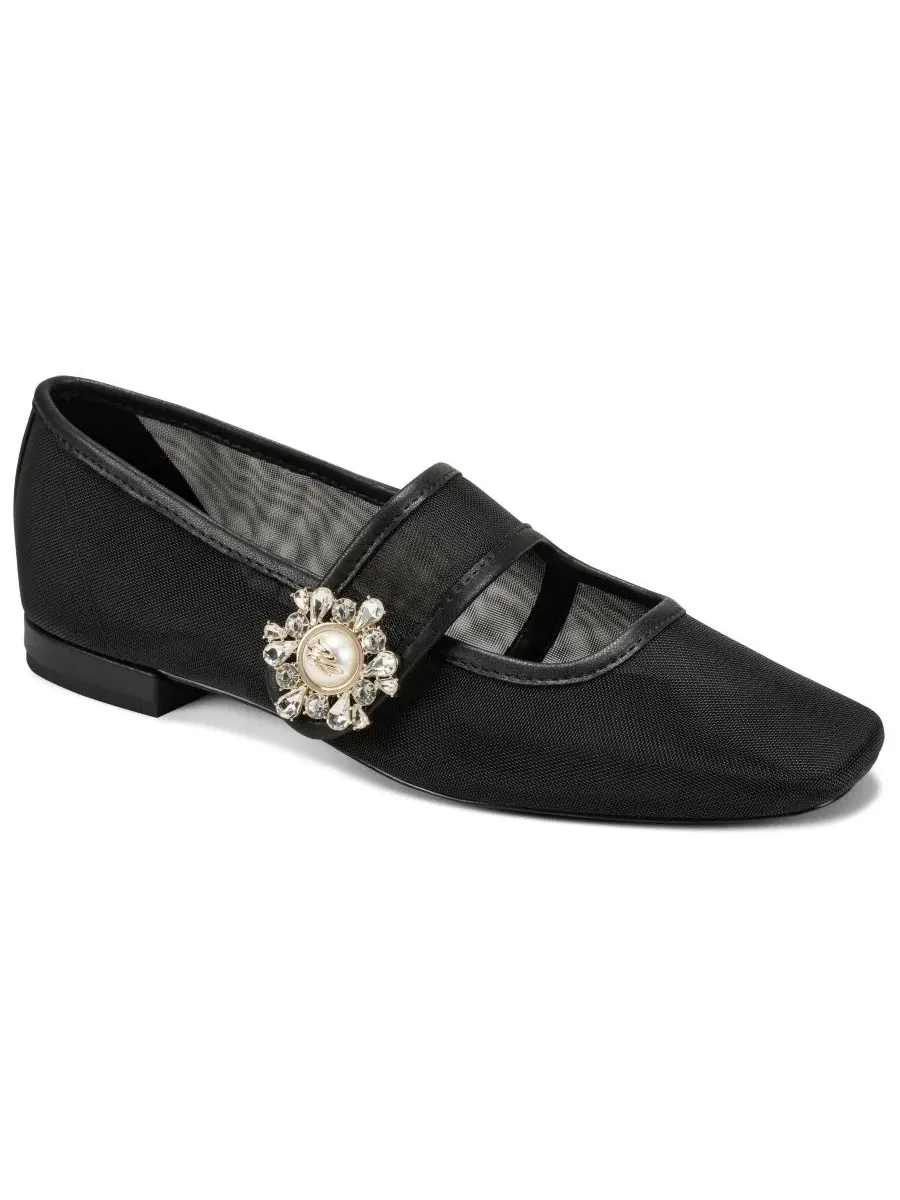 Балетки Sabelle Mesh Mary Jane KARL LAGERFELD PARIS — изображение 1 из 5, черный