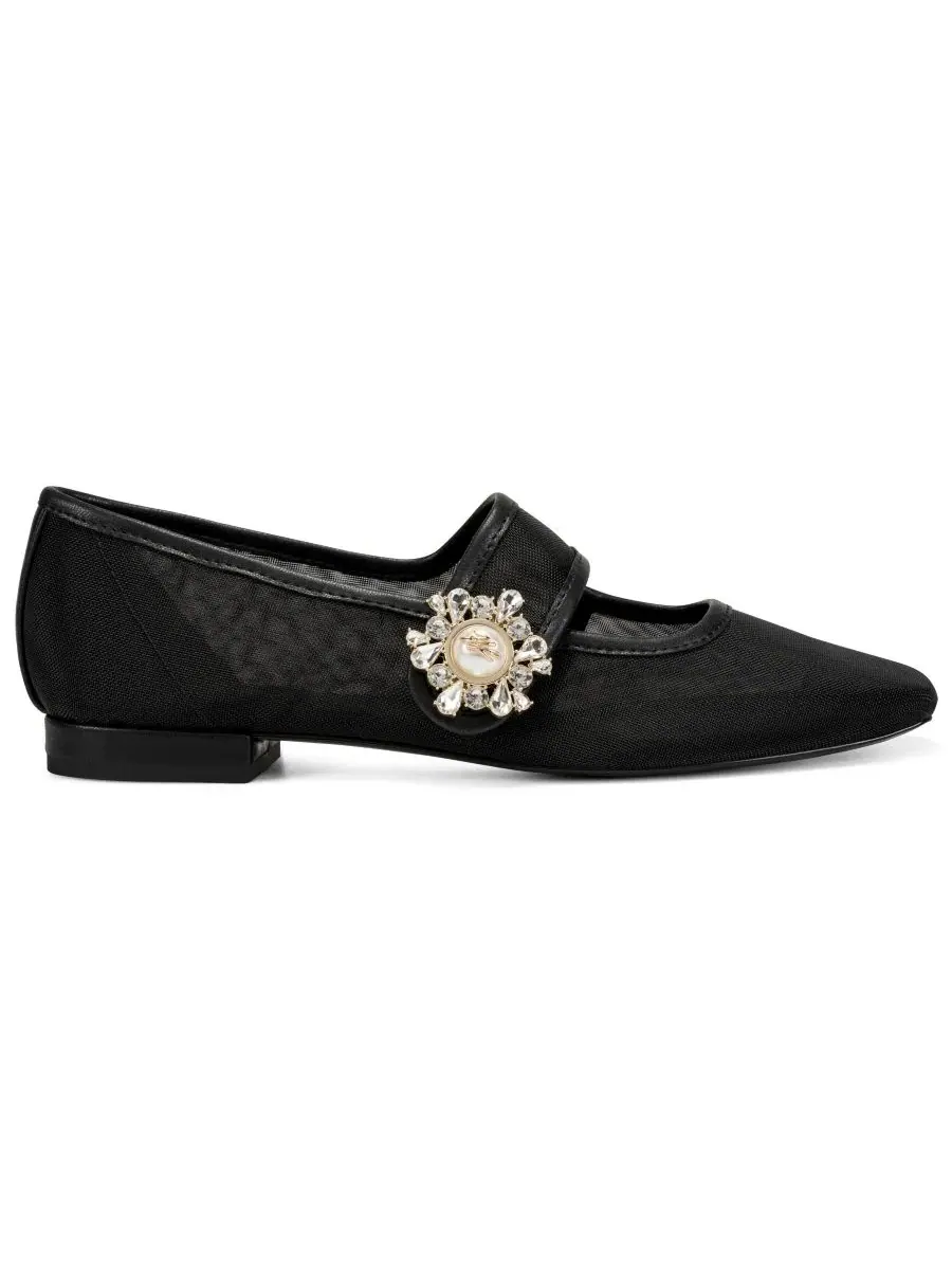 Балетки Sabelle Mesh Mary Jane KARL LAGERFELD PARIS — изображение 2 из 5, черный