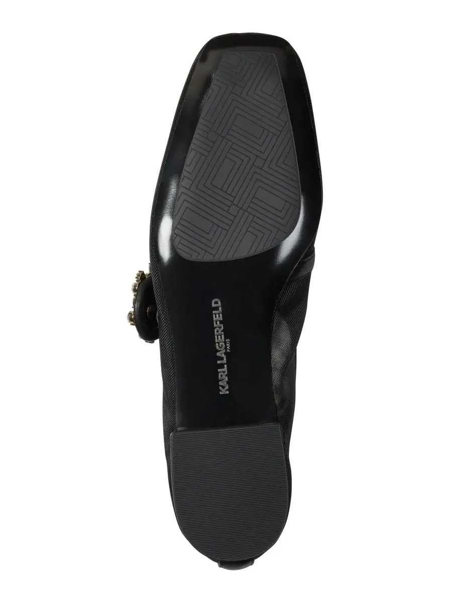 Балетки Sabelle Mesh Mary Jane KARL LAGERFELD PARIS — изображение 5 из 5, черный